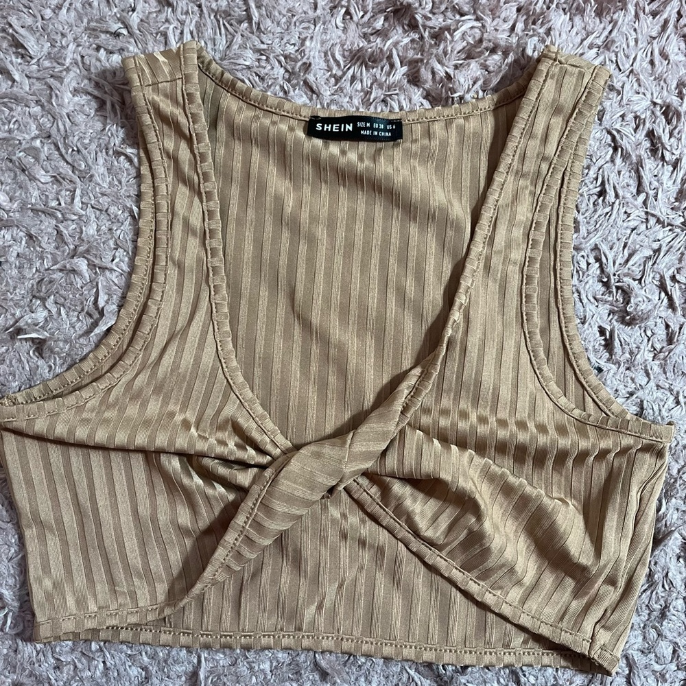 Knotted crop top